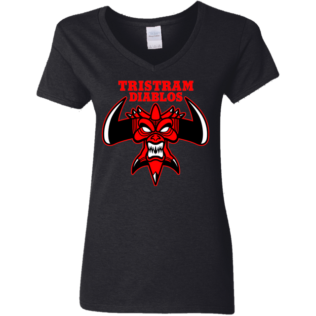 T-Shirts Black / S Tristram Diablos Women's V-Neck T-Shirt