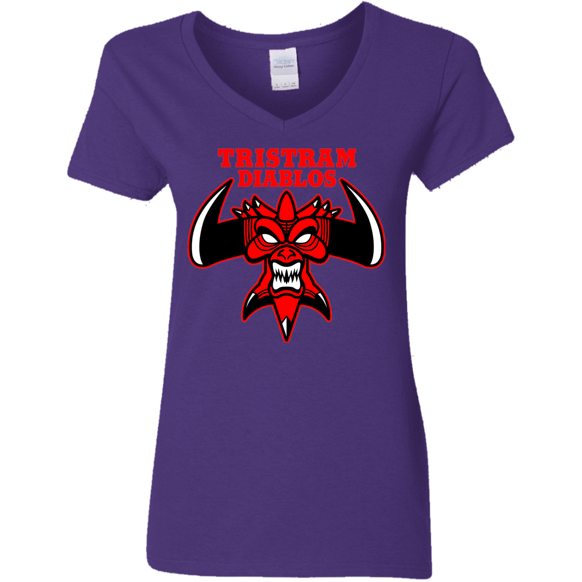 T-Shirts Purple / S Tristram Diablos Women's V-Neck T-Shirt