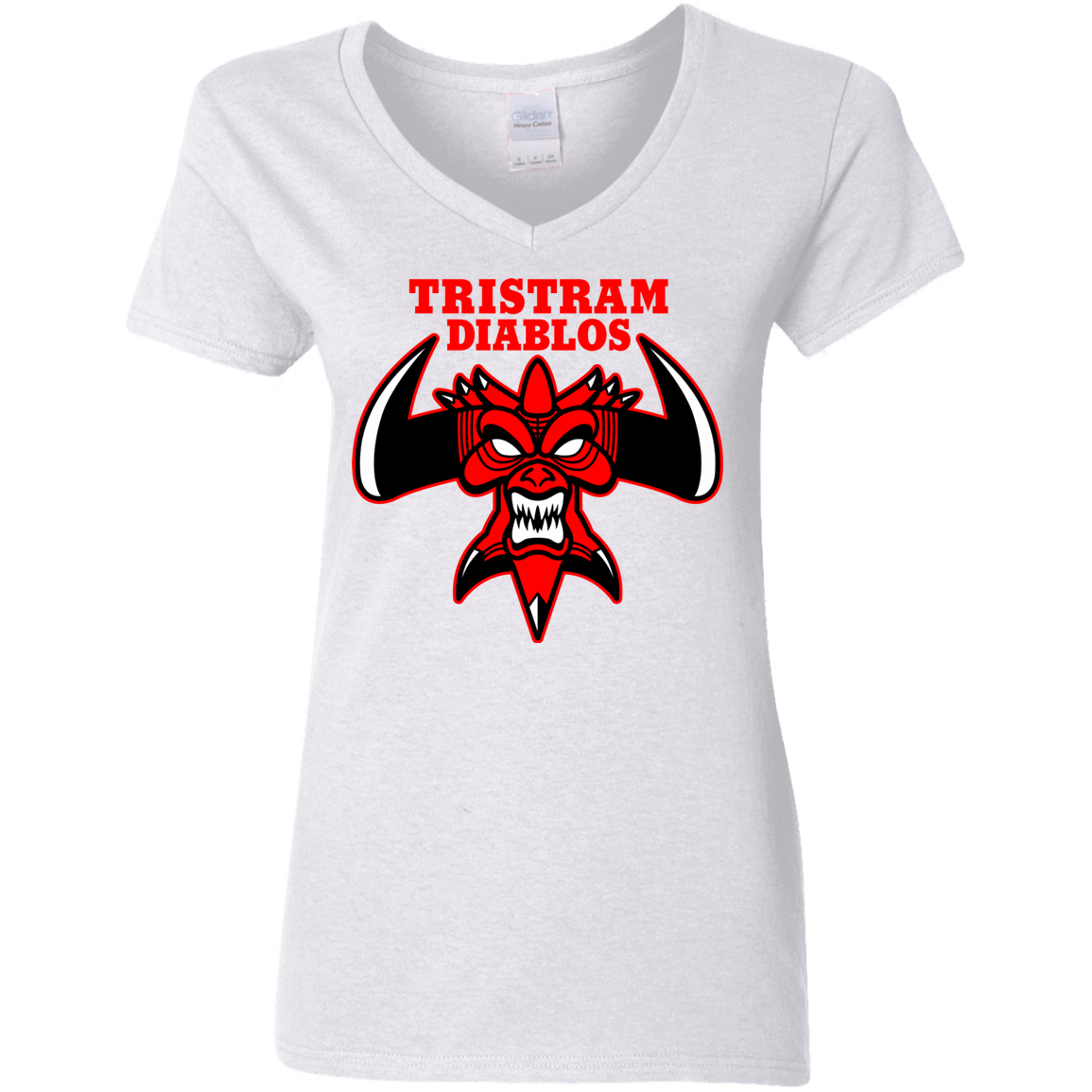 T-Shirts White / S Tristram Diablos Women's V-Neck T-Shirt