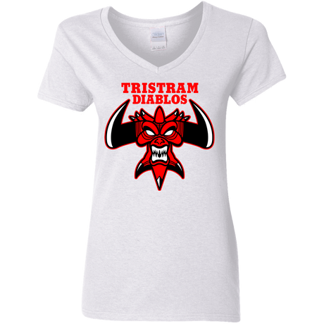 T-Shirts White / S Tristram Diablos Women's V-Neck T-Shirt