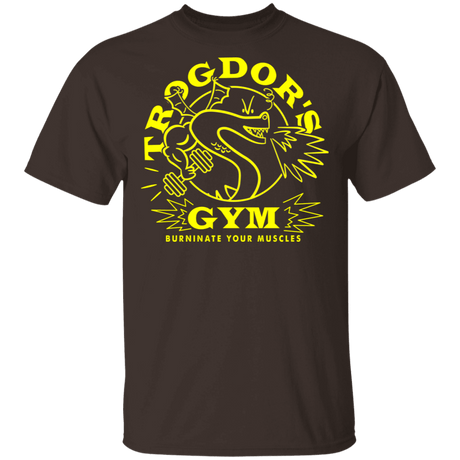 T-Shirts Dark Chocolate / S Trogdors Gym T-Shirt