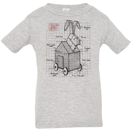 T-Shirts Heather Grey / 6 Months Trojan Rabbit Plan Infant Premium T-Shirt