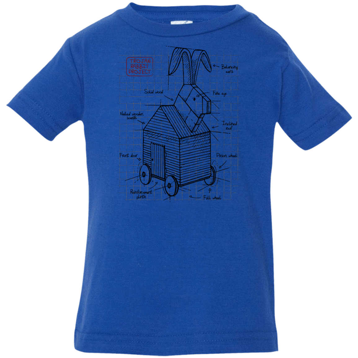 T-Shirts Royal / 6 Months Trojan Rabbit Plan Infant Premium T-Shirt