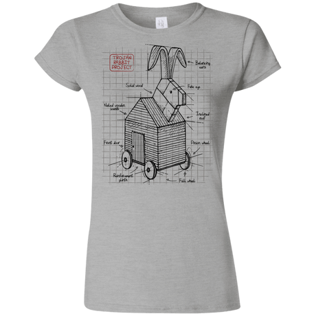 T-Shirts Sport Grey / S Trojan Rabbit Plan Junior Slimmer-Fit T-Shirt