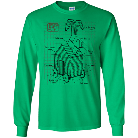 Trojan Rabbit Plan Men's Long Sleeve T-Shirt