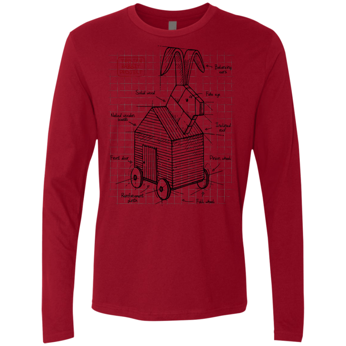 Trojan Rabbit Plan Men's Premium Long Sleeve