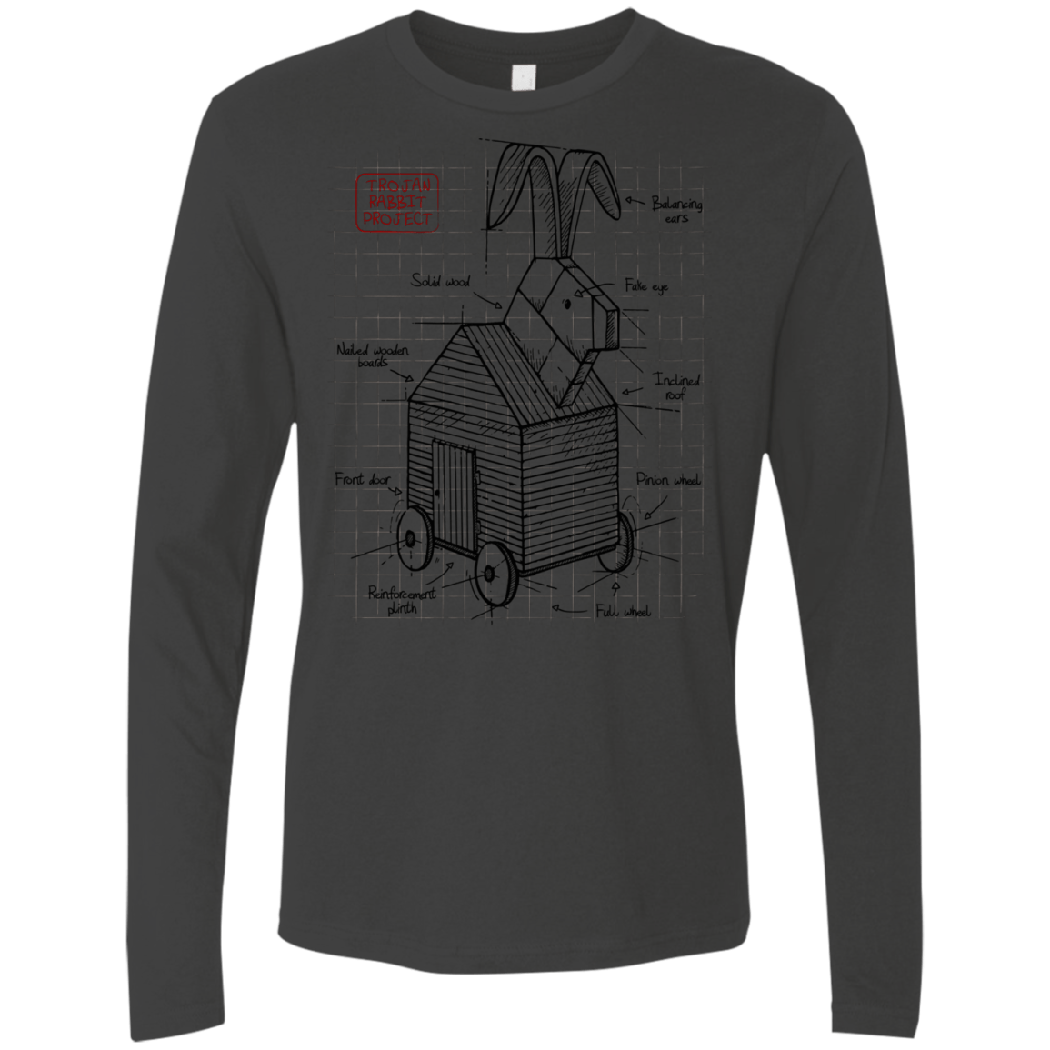 Trojan Rabbit Plan Men's Premium Long Sleeve