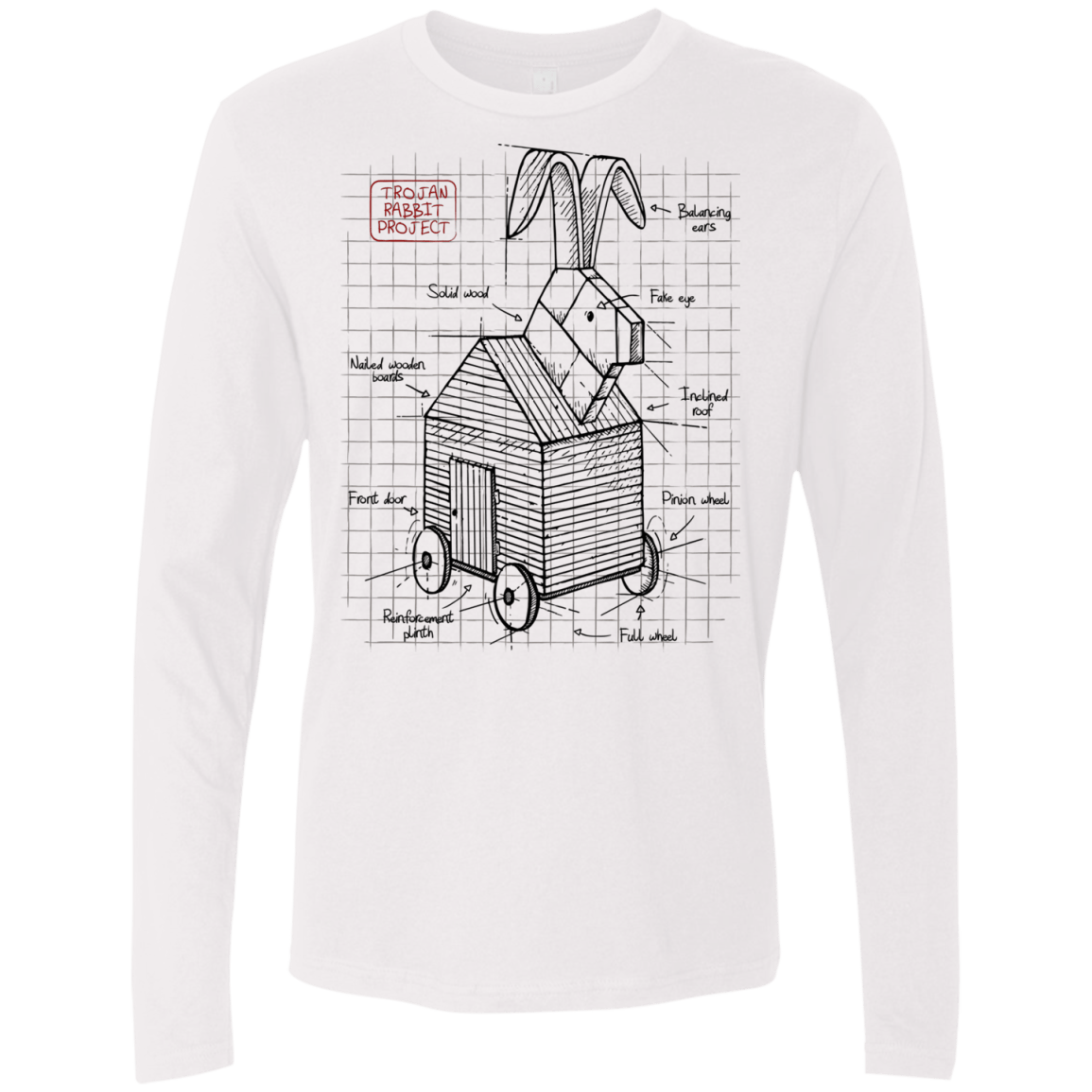 Trojan Rabbit Plan Men's Premium Long Sleeve