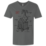 T-Shirts Heavy Metal / X-Small Trojan Rabbit Plan Men's Premium V-Neck