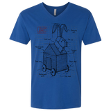 T-Shirts Royal / X-Small Trojan Rabbit Plan Men's Premium V-Neck