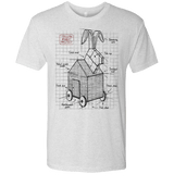 T-Shirts Heather White / S Trojan Rabbit Plan Men's Triblend T-Shirt