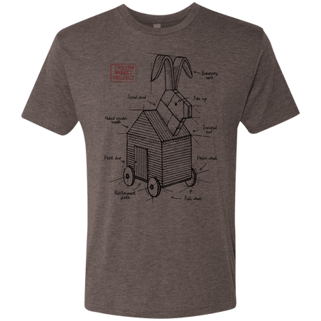 T-Shirts Macchiato / S Trojan Rabbit Plan Men's Triblend T-Shirt