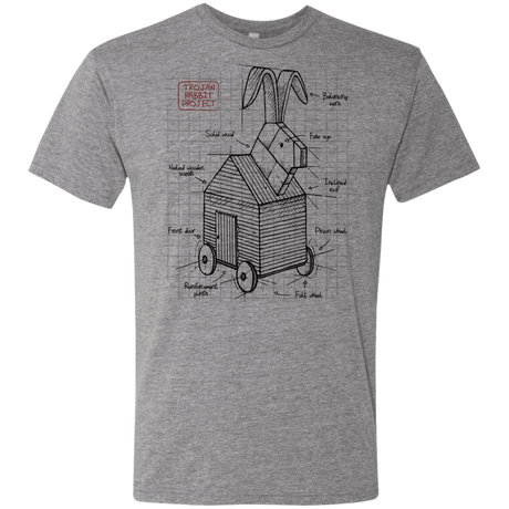 T-Shirts Premium Heather / S Trojan Rabbit Plan Men's Triblend T-Shirt