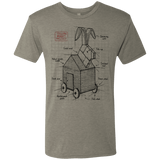 T-Shirts Venetian Grey / S Trojan Rabbit Plan Men's Triblend T-Shirt