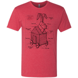 T-Shirts Vintage Red / S Trojan Rabbit Plan Men's Triblend T-Shirt