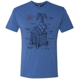 T-Shirts Vintage Royal / S Trojan Rabbit Plan Men's Triblend T-Shirt