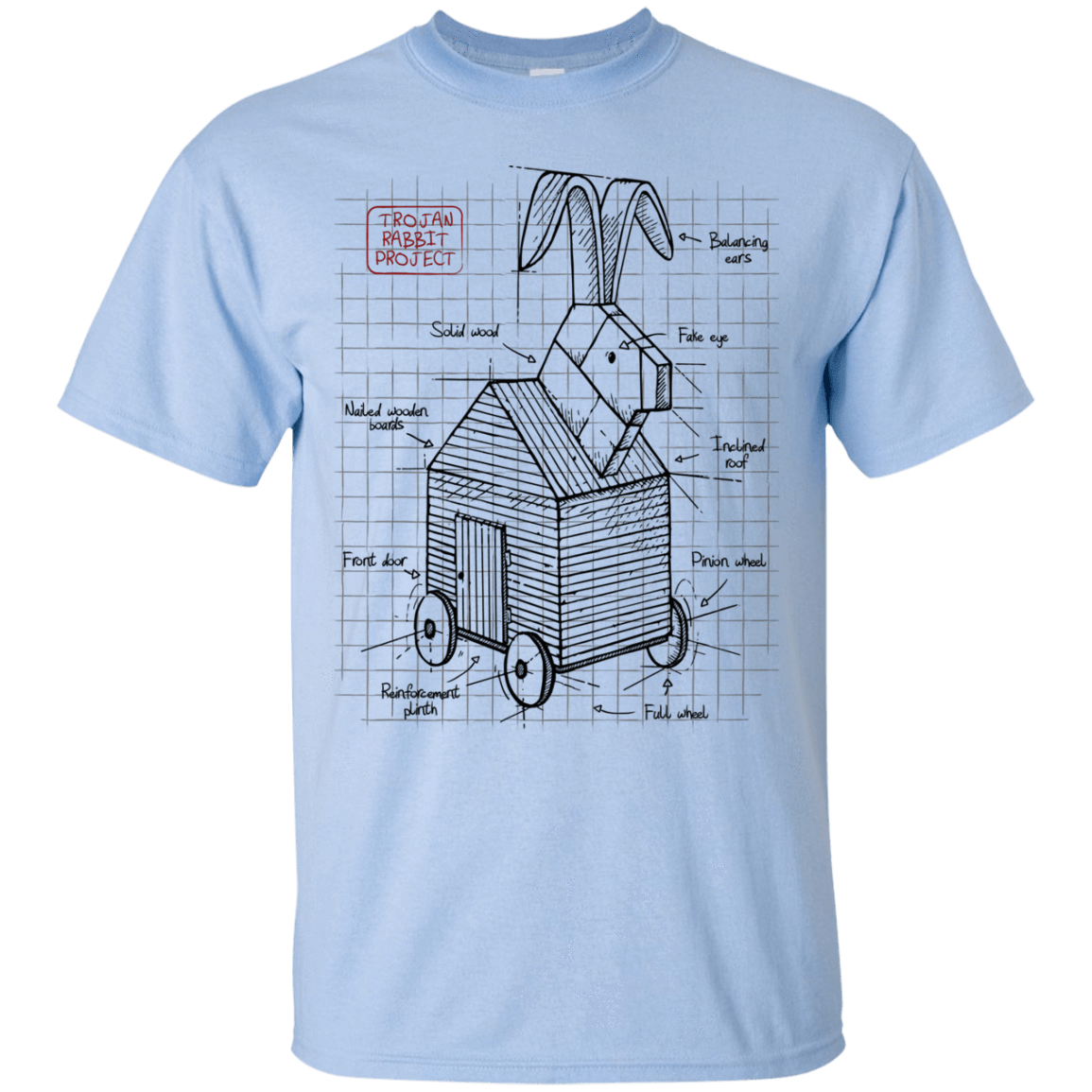 T-Shirts Light Blue / S Trojan Rabbit Plan T-Shirt