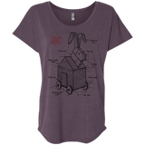 Trojan Rabbit Plan Triblend Dolman Sleeve