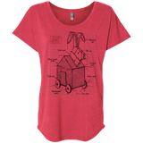 Trojan Rabbit Plan Triblend Dolman Sleeve