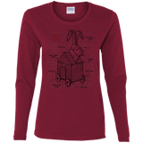 T-Shirts Cardinal / S Trojan Rabbit Plan Women's Long Sleeve T-Shirt