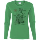 T-Shirts Irish Green / S Trojan Rabbit Plan Women's Long Sleeve T-Shirt