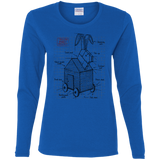 T-Shirts Royal / S Trojan Rabbit Plan Women's Long Sleeve T-Shirt