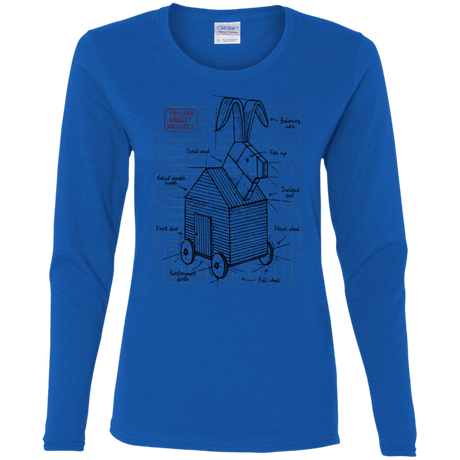 T-Shirts Royal / S Trojan Rabbit Plan Women's Long Sleeve T-Shirt