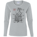 T-Shirts Sport Grey / S Trojan Rabbit Plan Women's Long Sleeve T-Shirt