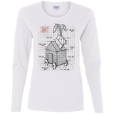 T-Shirts White / S Trojan Rabbit Plan Women's Long Sleeve T-Shirt