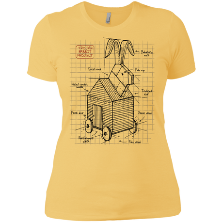 T-Shirts Banana Cream/ / X-Small Trojan Rabbit Plan Women's Premium T-Shirt