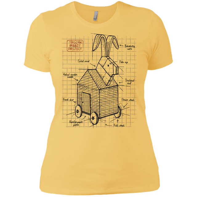 T-Shirts Banana Cream/ / X-Small Trojan Rabbit Plan Women's Premium T-Shirt