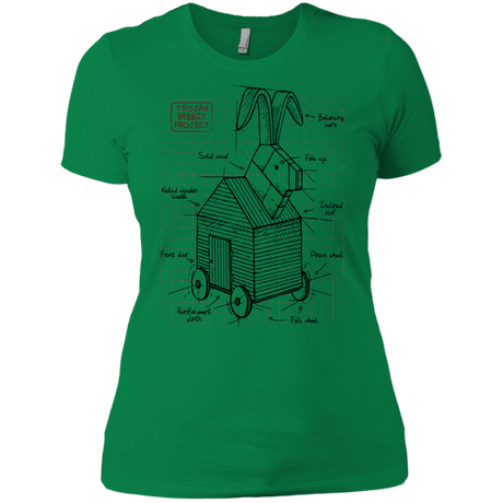 T-Shirts Kelly Green / X-Small Trojan Rabbit Plan Women's Premium T-Shirt