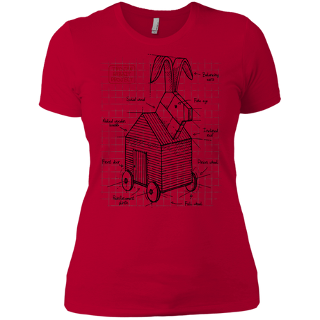 T-Shirts Red / X-Small Trojan Rabbit Plan Women's Premium T-Shirt