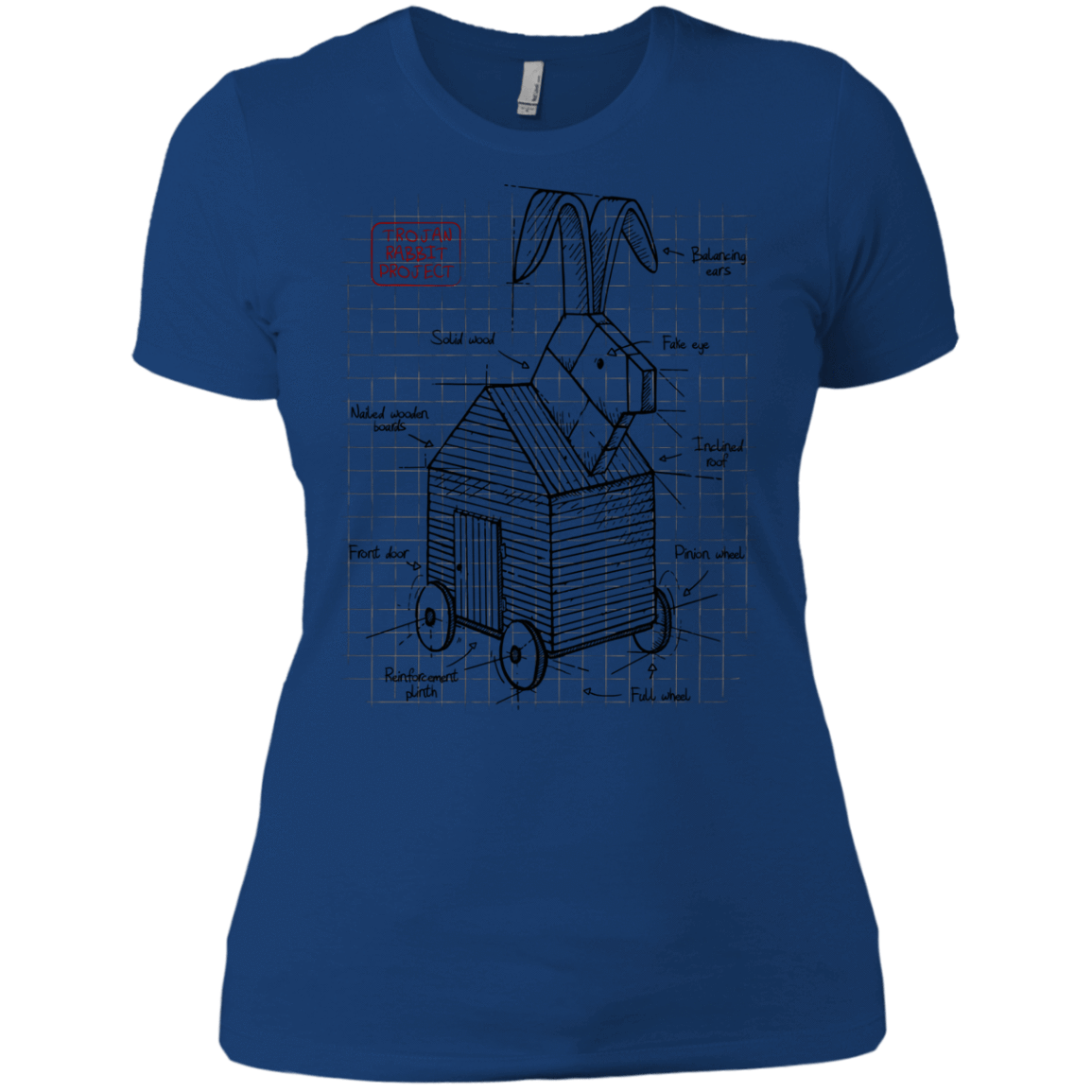 T-Shirts Royal / X-Small Trojan Rabbit Plan Women's Premium T-Shirt