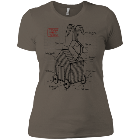 T-Shirts Warm Grey / X-Small Trojan Rabbit Plan Women's Premium T-Shirt