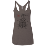Trojan Rabbit Plan Women's Triblend Racerback Tank