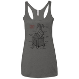 Trojan Rabbit Plan Women's Triblend Racerback Tank