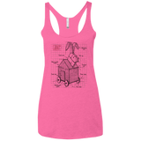 Trojan Rabbit Plan Women's Triblend Racerback Tank