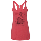 Trojan Rabbit Plan Women's Triblend Racerback Tank