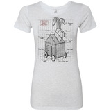 T-Shirts Heather White / S Trojan Rabbit Plan Women's Triblend T-Shirt