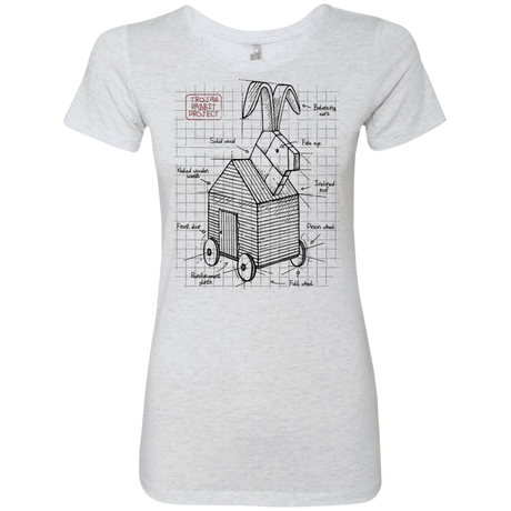 T-Shirts Heather White / S Trojan Rabbit Plan Women's Triblend T-Shirt