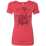 T-Shirts Vintage Red / S Trojan Rabbit Plan Women's Triblend T-Shirt
