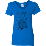 T-Shirts Royal / S Trojan Rabbit Plan Women's V-Neck T-Shirt