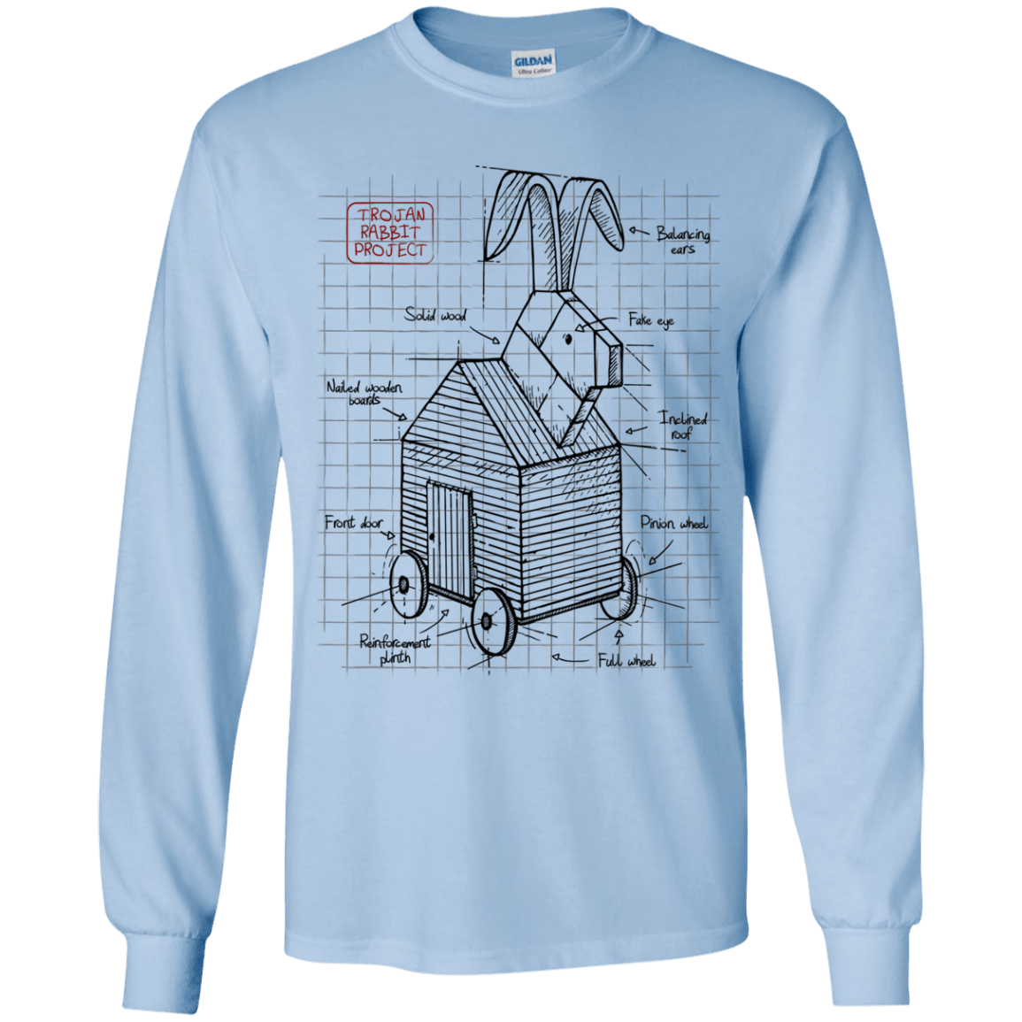 Trojan Rabbit Plan Youth Long Sleeve T-Shirt