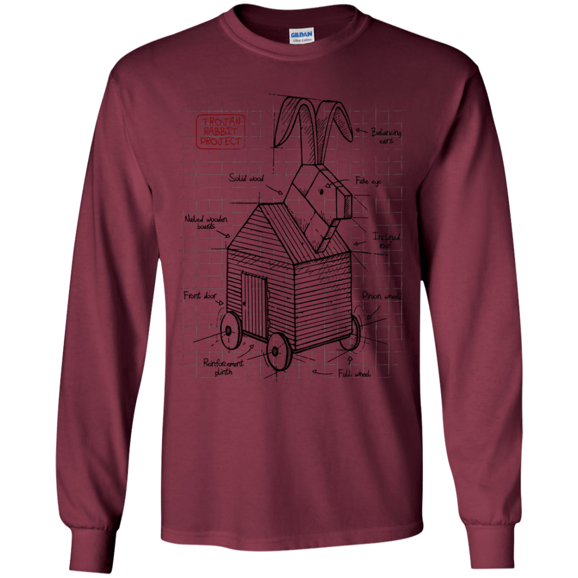 Trojan Rabbit Plan Youth Long Sleeve T-Shirt