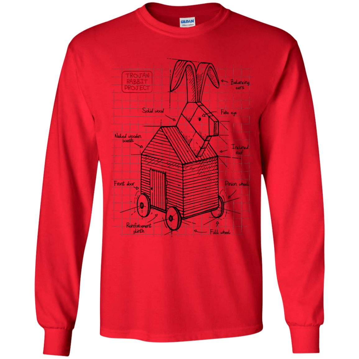 Trojan Rabbit Plan Youth Long Sleeve T-Shirt
