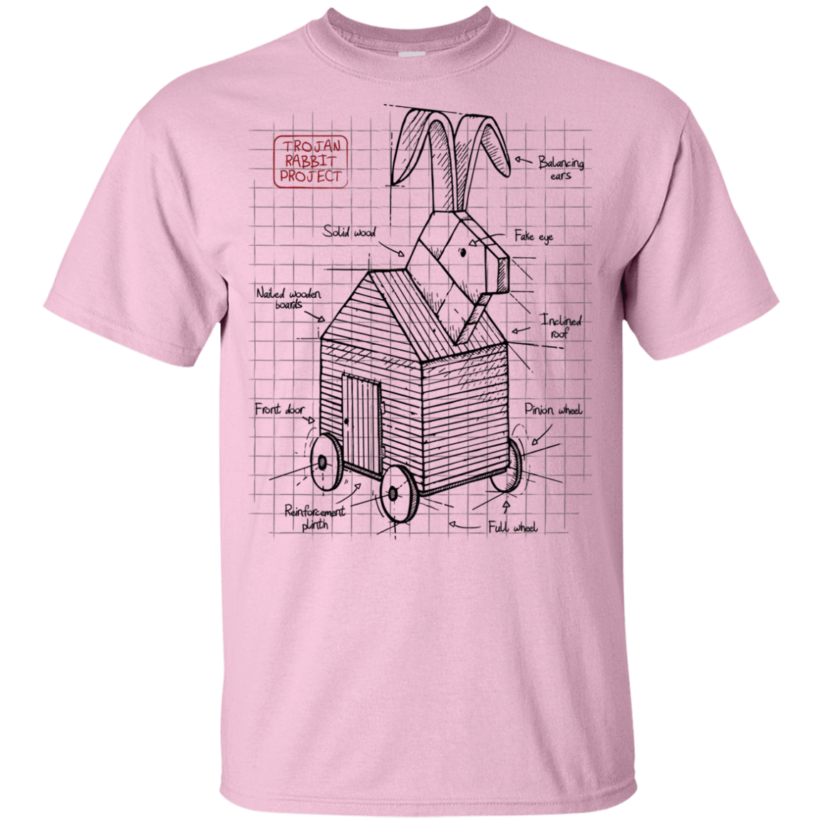 T-Shirts Light Pink / YXS Trojan Rabbit Plan Youth T-Shirt