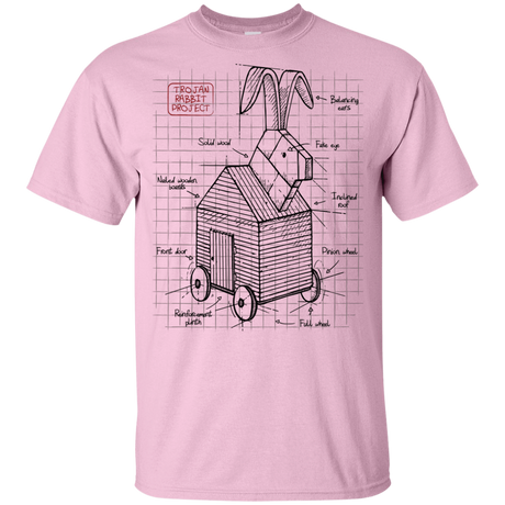 T-Shirts Light Pink / YXS Trojan Rabbit Plan Youth T-Shirt