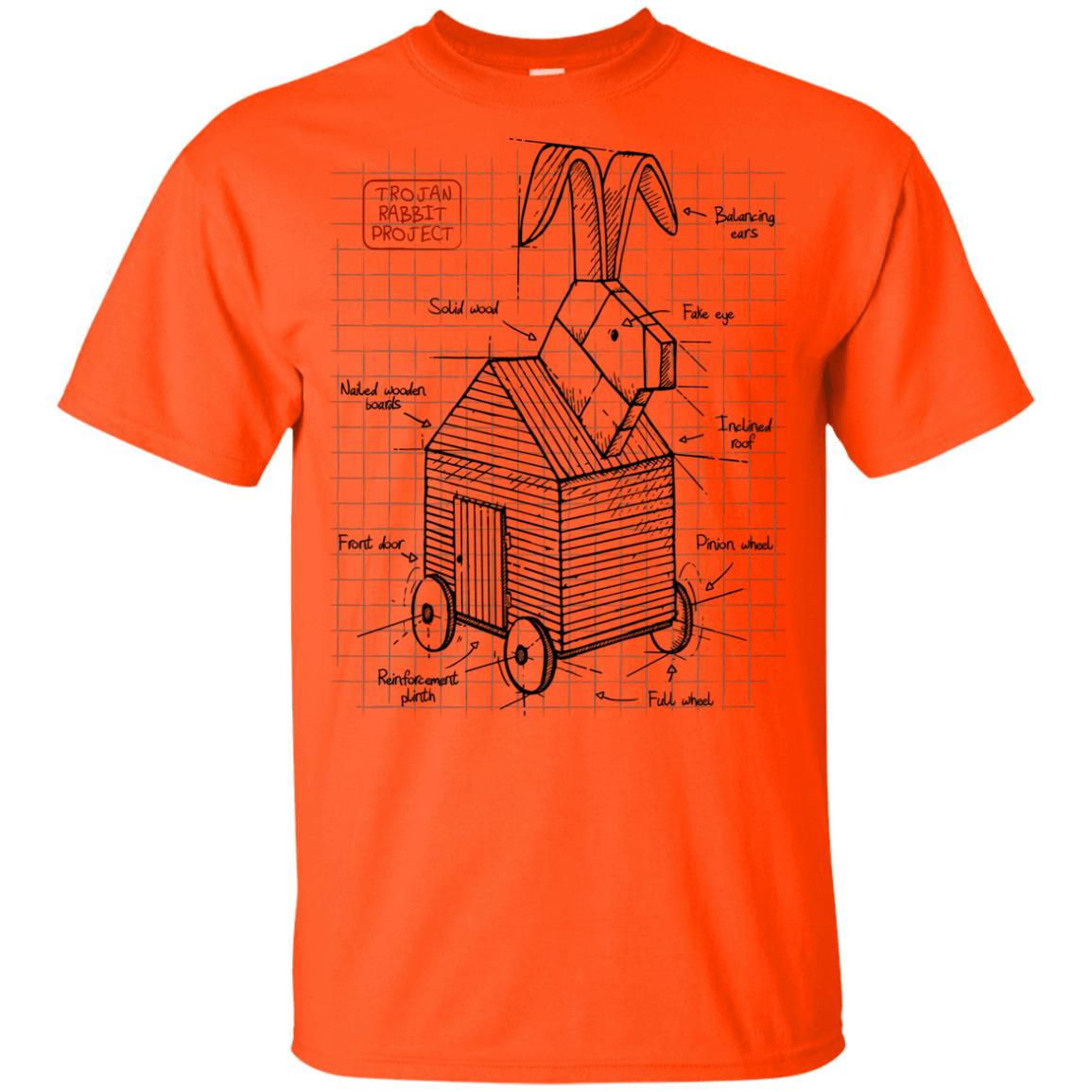 T-Shirts Orange / YXS Trojan Rabbit Plan Youth T-Shirt