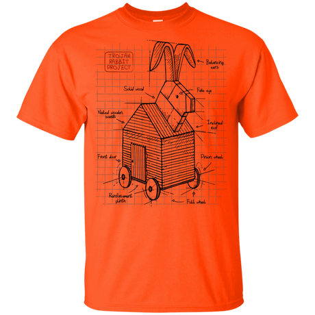 T-Shirts Orange / YXS Trojan Rabbit Plan Youth T-Shirt